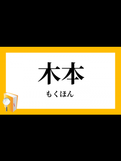 [x]「木本」（もくほん）の意味