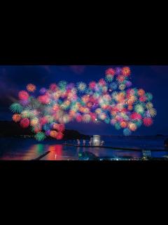 [x][4K] 彩色千輪10発同時打ち上げ きほく燈籠祭供養花火 2021 - Kihoku Lantern Festival Fireworks ...
