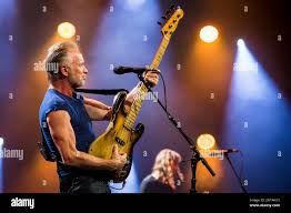 British musician Sting performs on the stage of the Auditorium ...